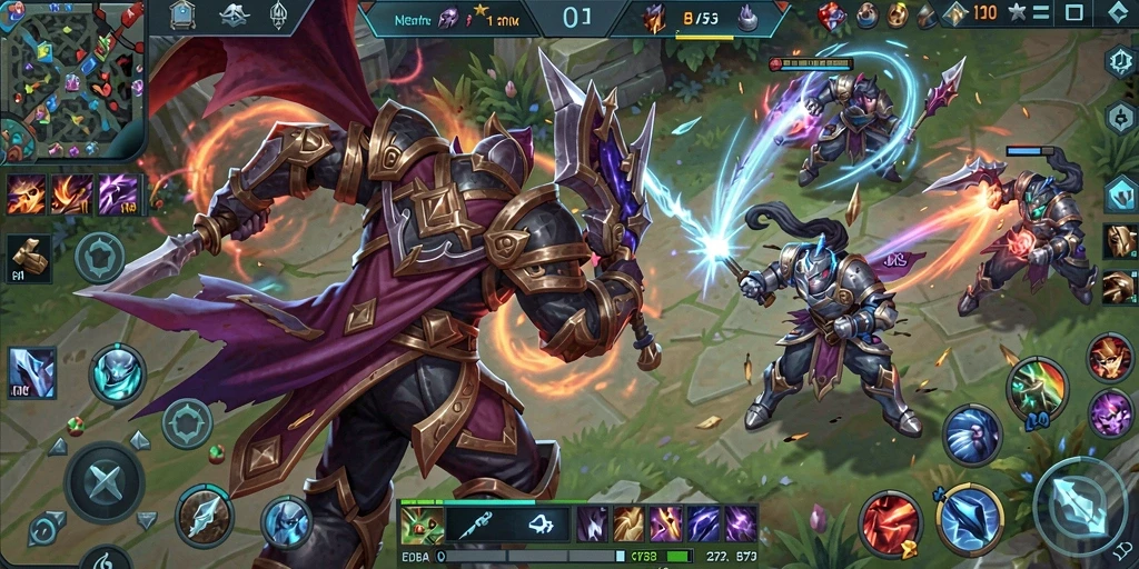 Tampilan gameplay MOBA yang menegangkan dari 2739.