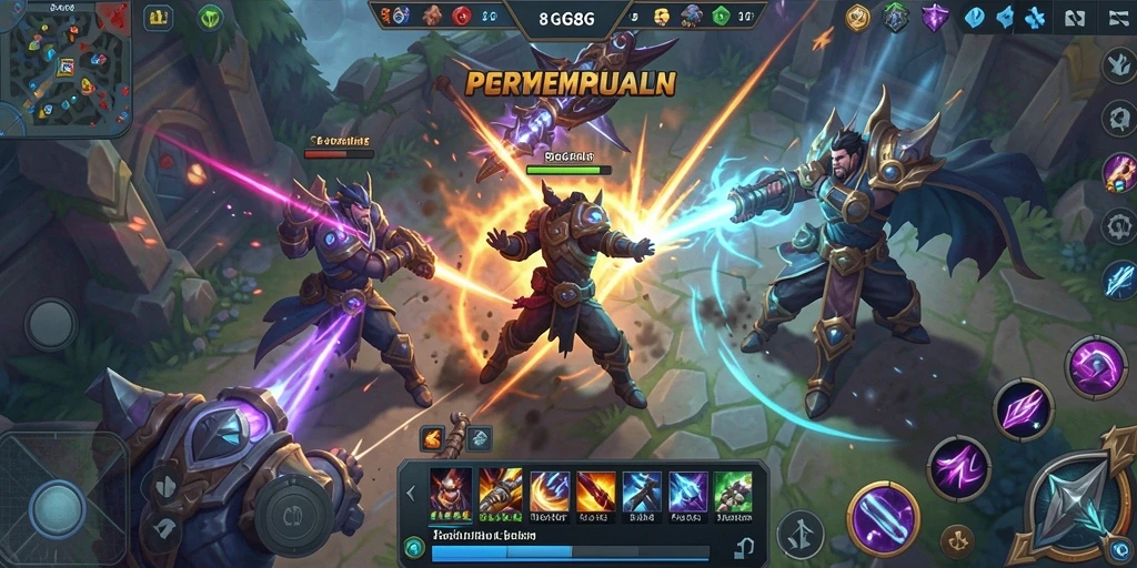 Tangkapan layar menampilkan aksi gameplay seru di 8G8G.
