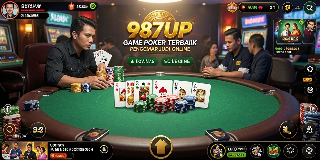 Gameplay Poker yang menegangkan dan mengasyikkan di 987UP.