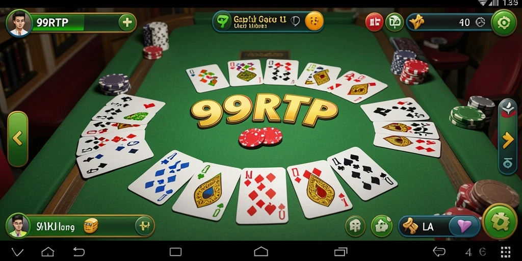 Screenshot gameplay 99RTP yang menunjukkan serunya bermain Gaple.
