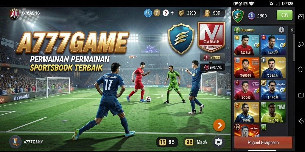 Screenshot A777GAME menunjukkan pengalaman taruhan yang seru dan interaktif.