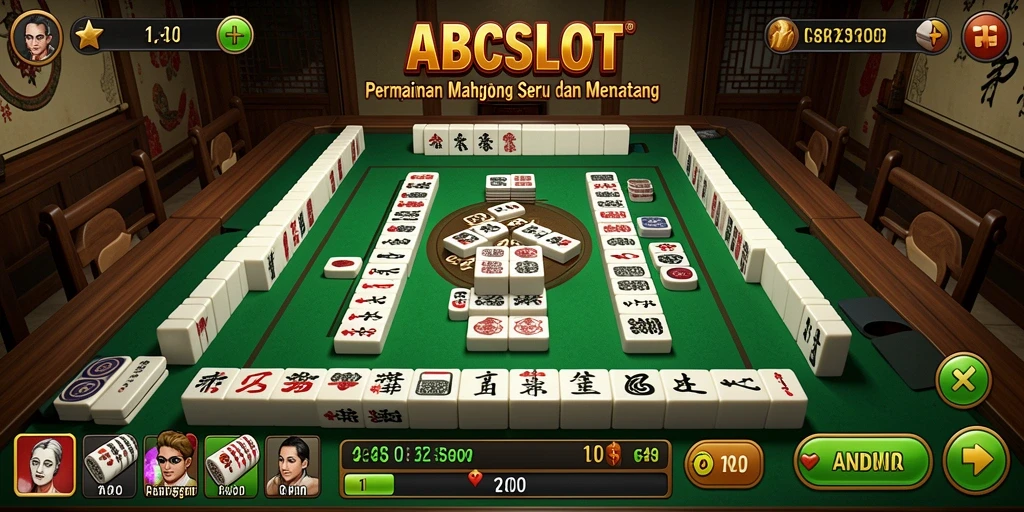 Gameplay menarik ABCSLOT yang menunjukkan desain Mahjong yang memukau.