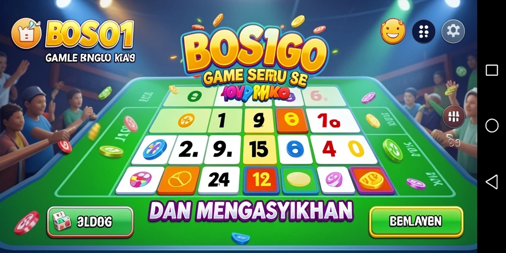 Tampilan gameplay seru dari game Bingo BOS01.