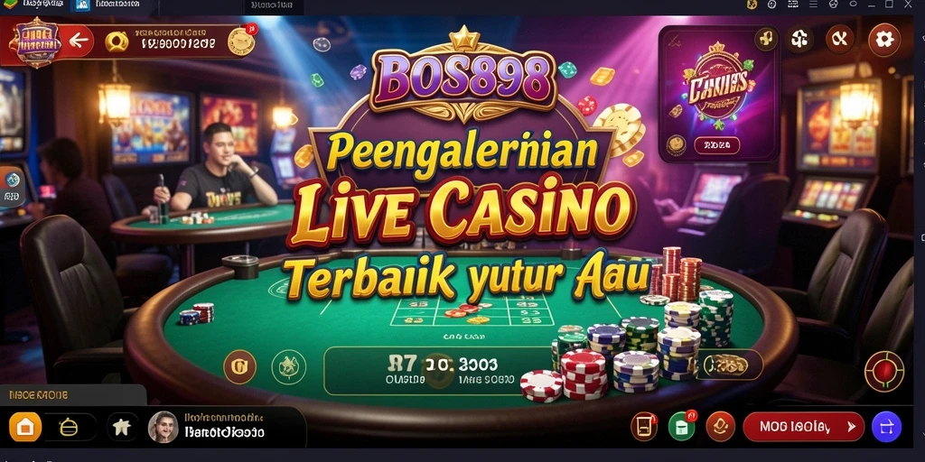 Gameplay Live Casino yang realistis dan mendebarkan di BOS898.