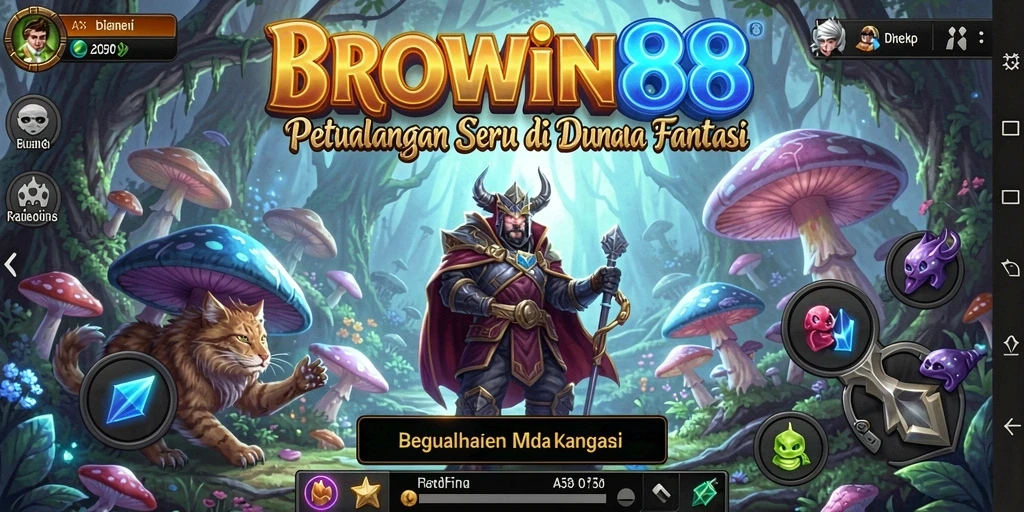 Screenshot menampilkan karakter menjelajahi dunia penuh petualangan.