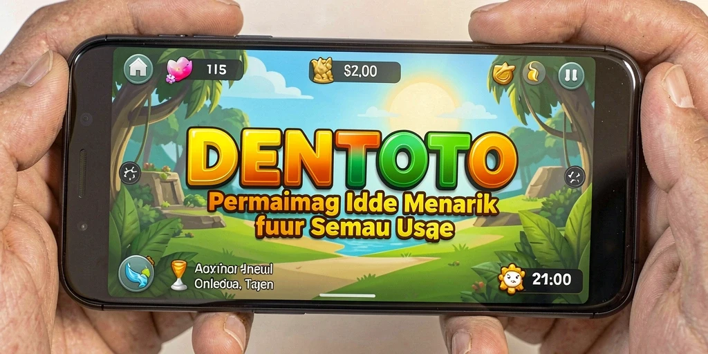 Tampilan gameplay DENTOTO yang menawan dan santai.