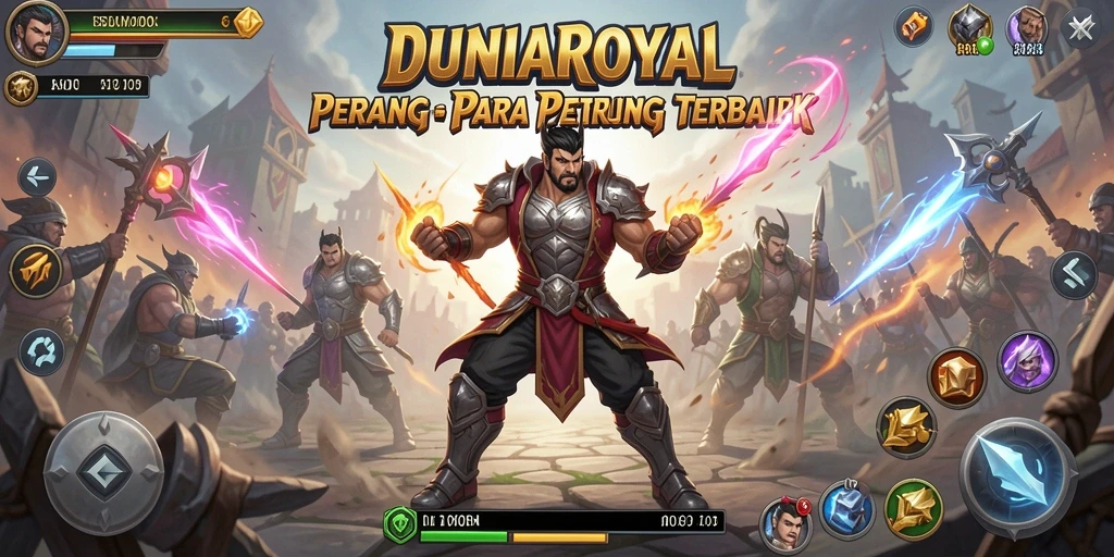 Tampilan menarik dari pertarungan seru DUNIAROYAL.