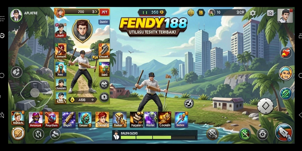 Tampilan antarmuka FENDY188 yang sederhana dan fungsional.