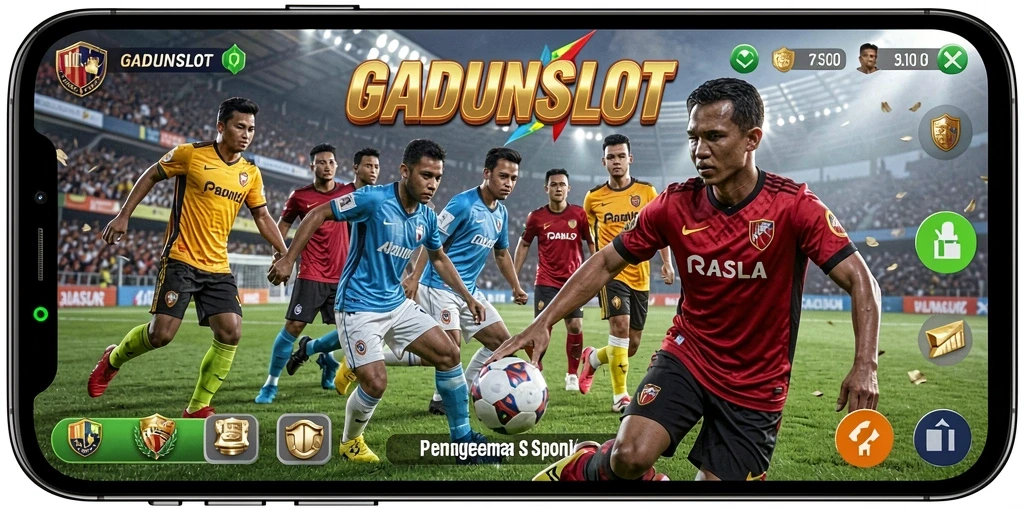 Tampilan aksi seru dalam GADUNSLOT saat bertanding.