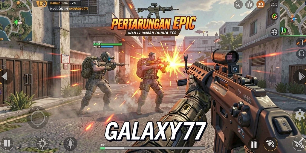 Tampilan dinamis pertempuran seru di GALAXY77.