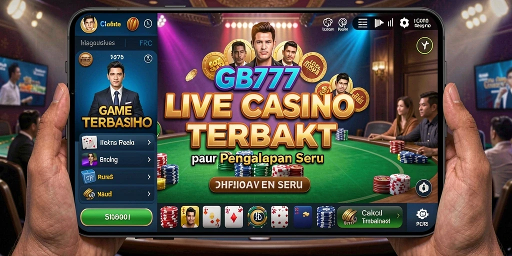Screenshot gameplay Live Casino yang mendebarkan dan interaktif.
