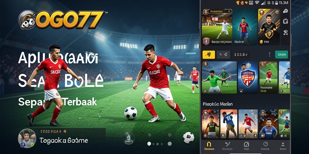 Tampilan gameplay seru dalam GOGO77 yang menggambarkan aksi sepak bola.