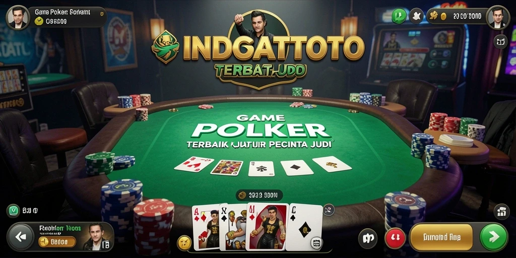Gameplay Poker seru di INDOSATTOTO dengan grafik menawan.