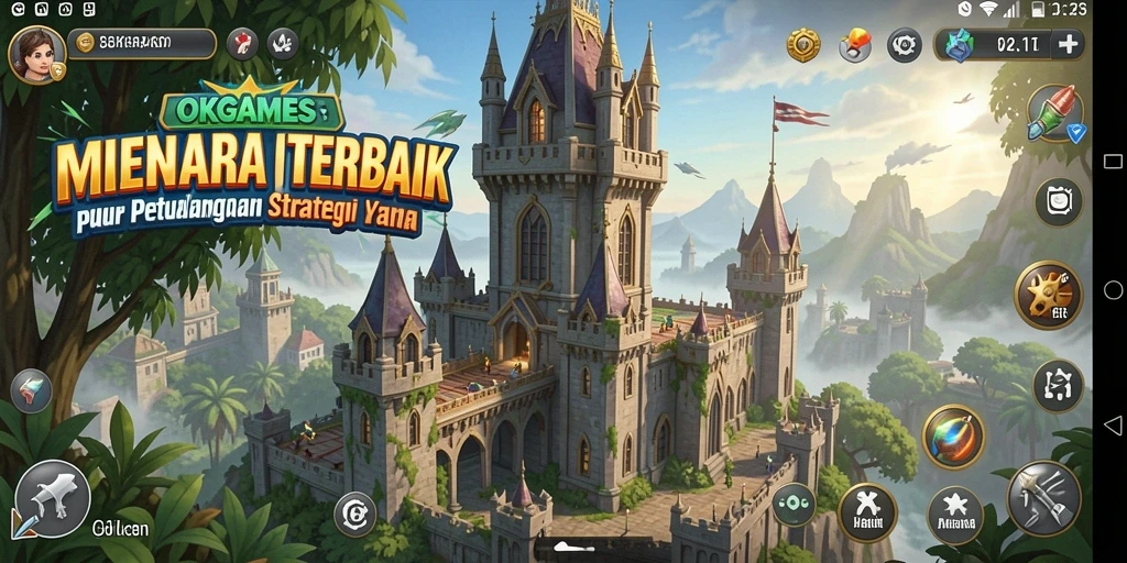 Tampilan gameplay menarik dari OKGAMES dengan strategi Tower Defense yang seru.