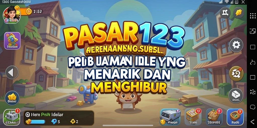 Tampilan gameplay PASAR123 yang menyenangkan dan interaktif
