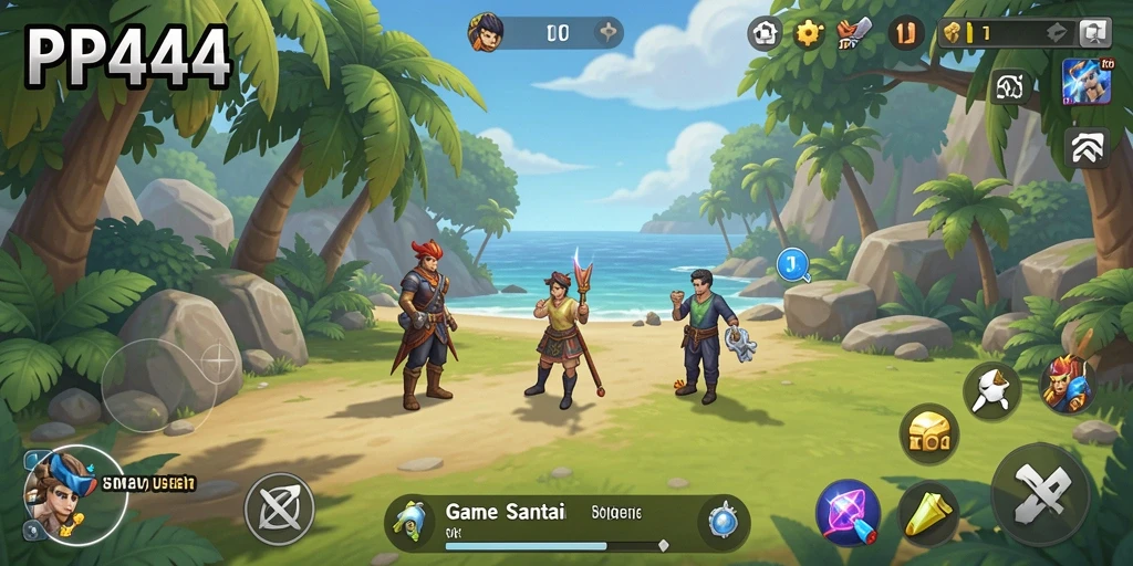 Tampilan seru dari gameplay PP444 dengan banyak aksi menyenangkan.