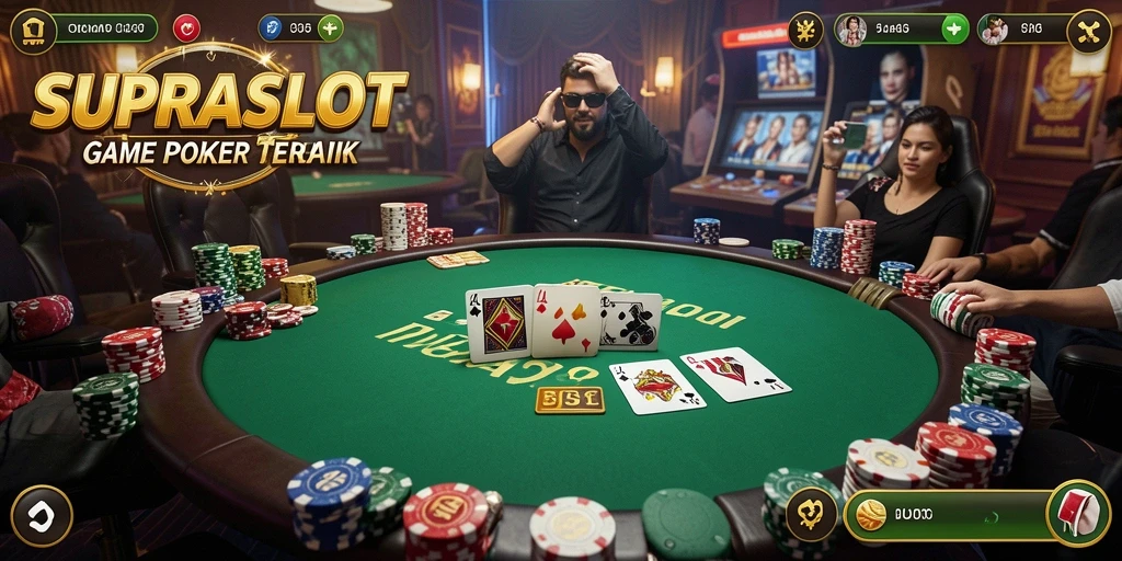 Tampilan gameplay <strong>SUPRASLOT</strong> yang menarik dan seru saat bermain poker.