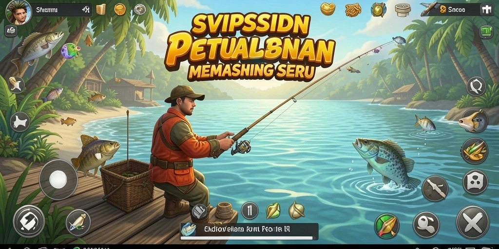 Tangkapan ikan besar dalam gameplay SVIPSIDN yang mendebarkan.