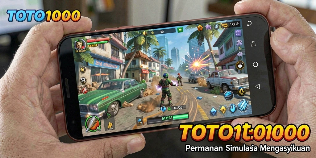 Tampilan gameplay menarik dari TOTO1000 dengan berbagai aktivitas.