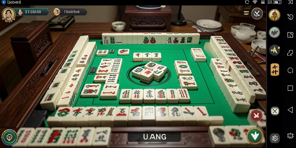 Tampilan gameplay Mahjong yang menarik dari UANG.