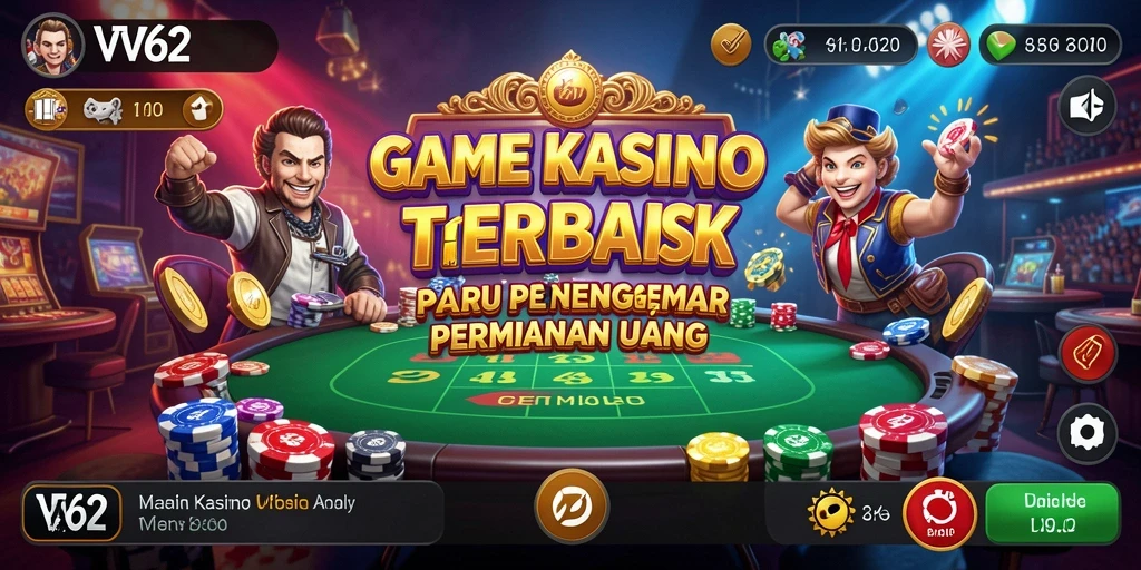 Tampilan gameplay Kasino yang menarik di VV62 dengan beragam pilihan permainan.